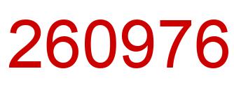 Número 260976 imagen rojo
