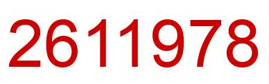 Número 2611978 imagen rojo