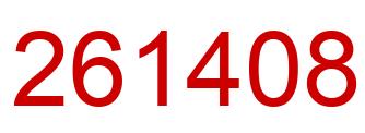 Número 261408 imagen rojo