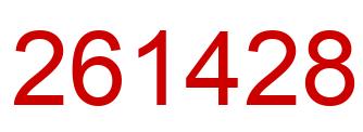 Number 261428 red image