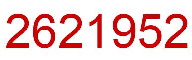 Número 2621952 imagen rojo