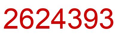 Número 2624393 imagen rojo