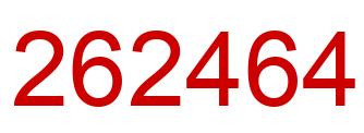 Number 262464 red image