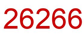 Number 26266 red image