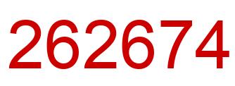 Number 262674 red image