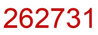 Number 262731 red image
