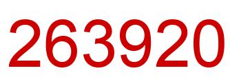Number 263920 red image