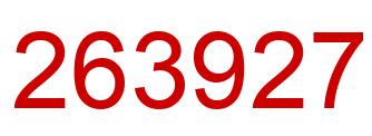 Number 263927 red image