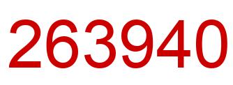 Número 263940 imagen rojo