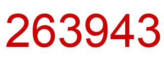 Number 263943 red image