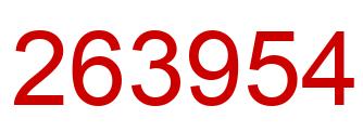 Número 263954 imagen rojo