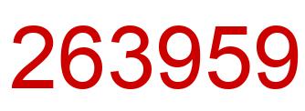 Número 263959 imagen rojo