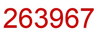 Número 263967 imagen rojo