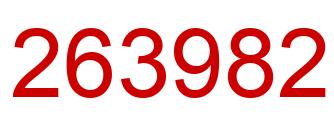 Número 263982 imagen rojo