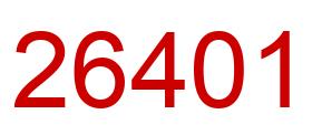 Número 26401 imagen rojo