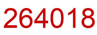 Número 264018 imagen rojo