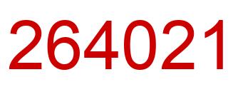Número 264021 imagen rojo