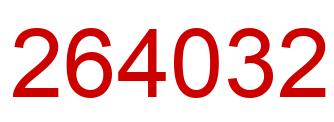 Número 264032 imagen rojo