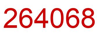 Número 264068 imagen rojo