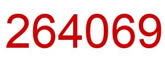 Número 264069 imagen rojo