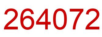 Número 264072 imagen rojo