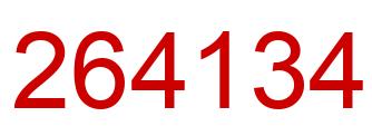 Number 264134 red image