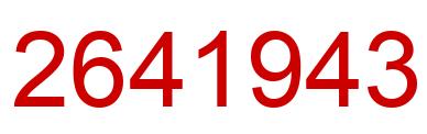 Número 2641943 imagen rojo