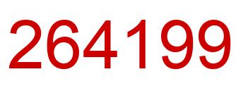 Number 264199 red image