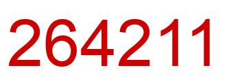 Number 264211 red image
