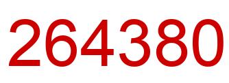 Number 264380 red image