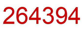 Number 264394 red image