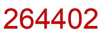 Number 264402 red image