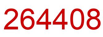 Number 264408 red image