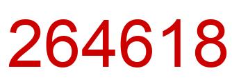 Número 264618 imagen rojo