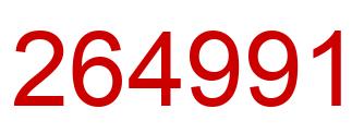 Number 264991 red image