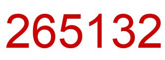 Número 265132 imagen rojo