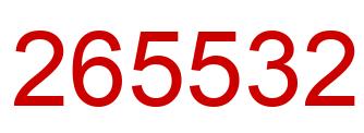 Number 265532 red image