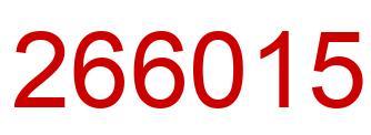 Número 266015 imagen rojo