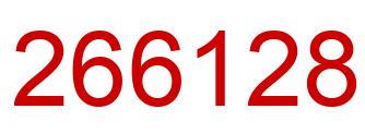 Número 266128 imagen rojo