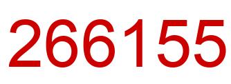 Number 266155 red image