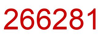 Number 266281 red image