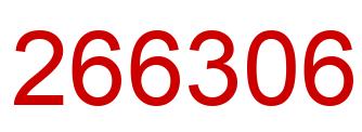 Número 266306 imagen rojo
