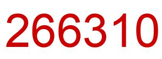 Número 266310 imagen rojo