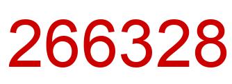 Number 266328 red image