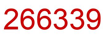 Number 266339 red image