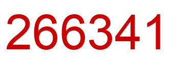 Number 266341 red image