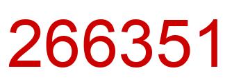 Number 266351 red image