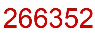 Number 266352 red image
