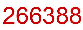 Number 266388 red image