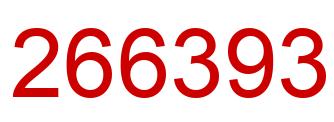 Number 266393 red image